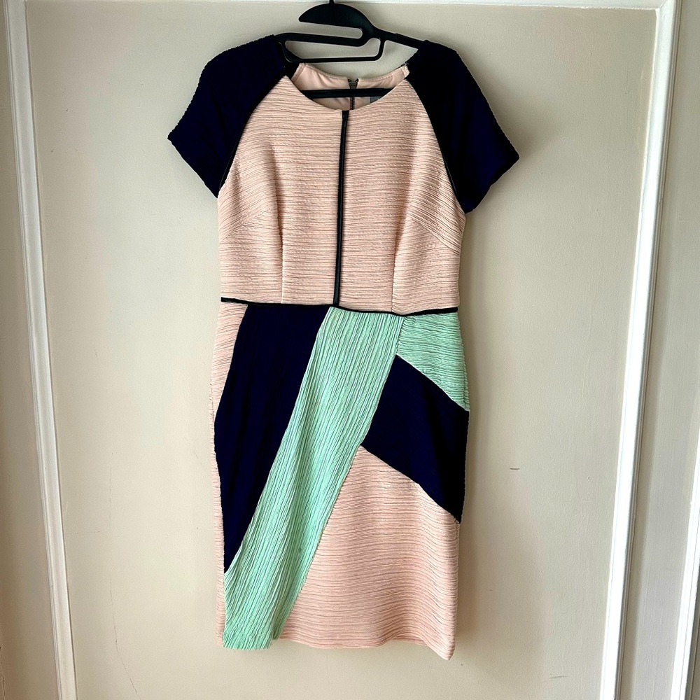 Maeve Ruched Geometric BodyCon Dress